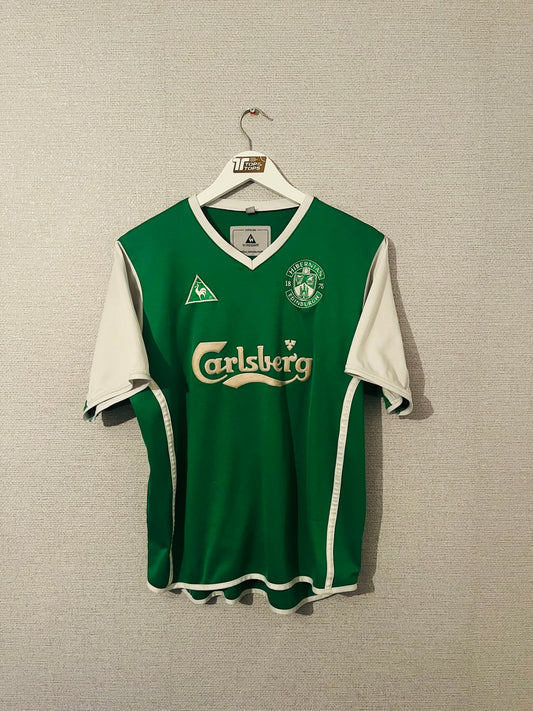 Hibernian home football shirt 2002/03 Small