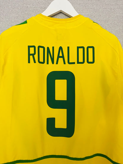 Brazil home football shirt            W/C 2002 R9 XL