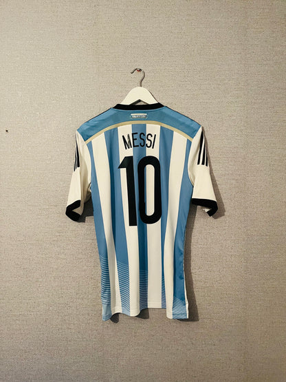 Argentina home football shirt W/C 2014 Messi Medium