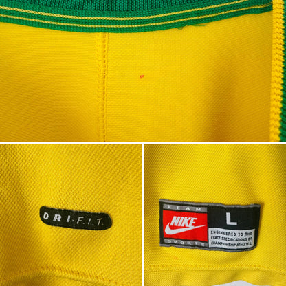Brazil home football shirt         W/C 1998 Ronaldo Large