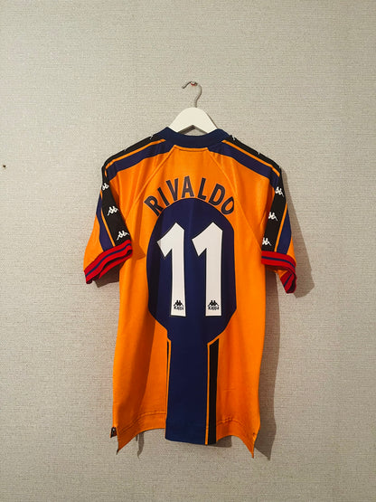 Barcelona away football shirt 1997/98 Rivaldo Large
