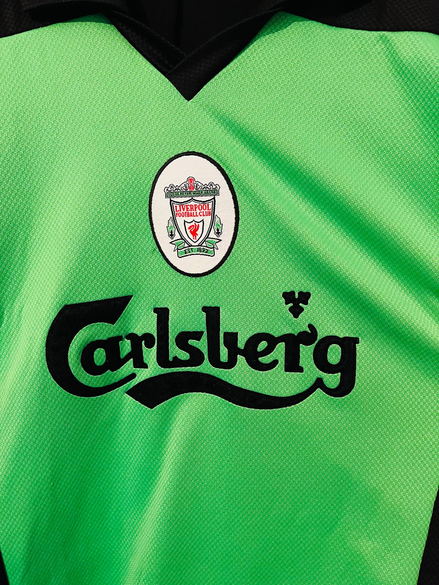 Liverpool goalkeeper football shirt 1997/98 Friedel Medium