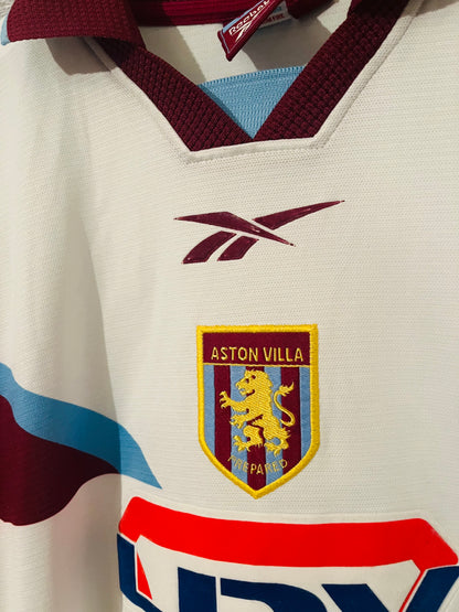Aston Villa away football shirt 1999/2000 Merson Medium