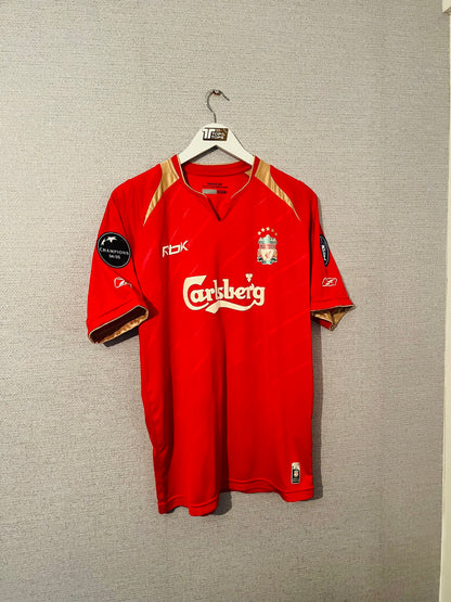 Liverpool home football shirt 2005/06 Alonso Medium
