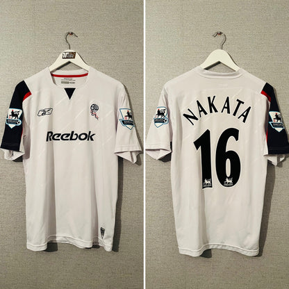 Bolton Wanderers home football shirt 2005/07 Nakata Medium
