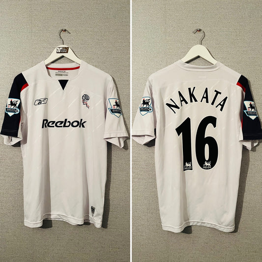 Bolton Wanderers home football shirt 2005/07 Nakata Medium