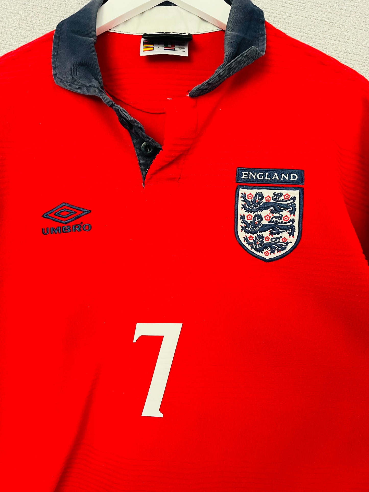 England away football shirt 1999/2001 Beckham Large