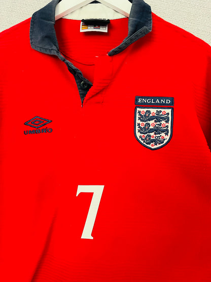 England away football shirt 1999/2001 Beckham Large