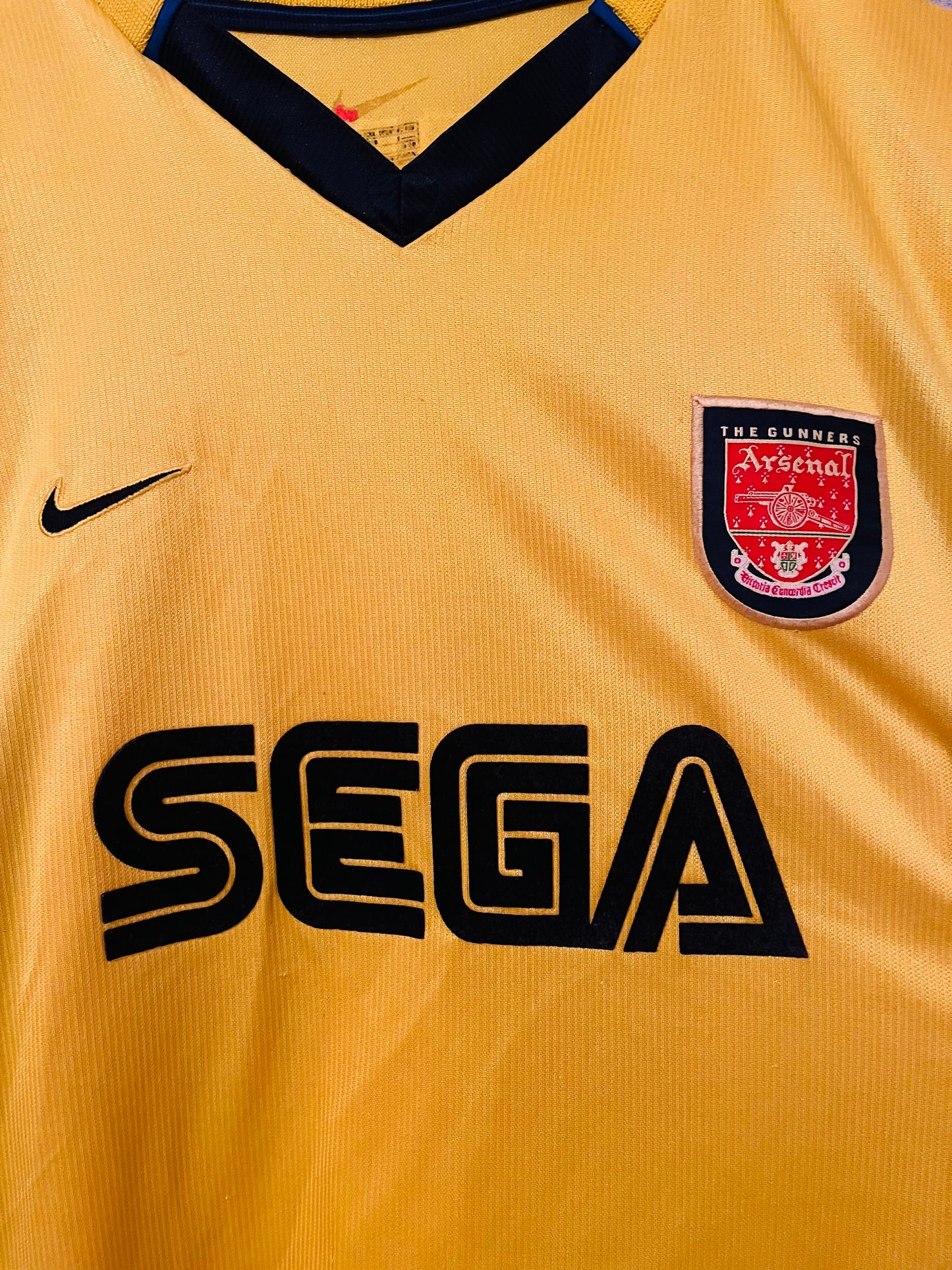 Arsenal away football shirt 1999/2001 Vieira XXL