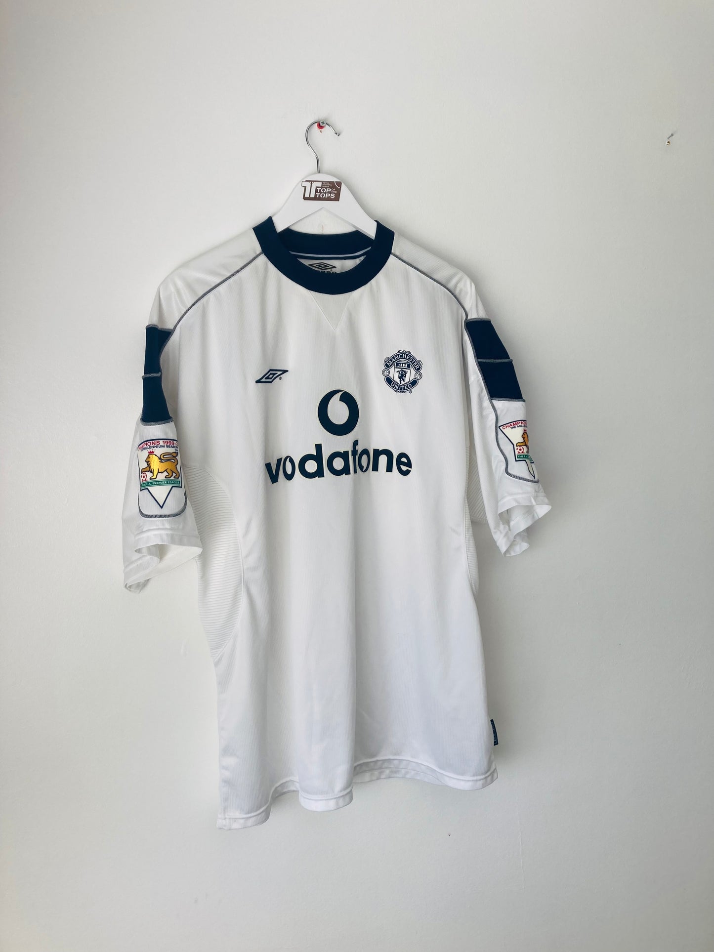 Manchester United away football shirt 2000/01 Beckham XXL