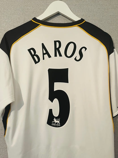 Liverpool away football shirt 2001/03 Baros Large