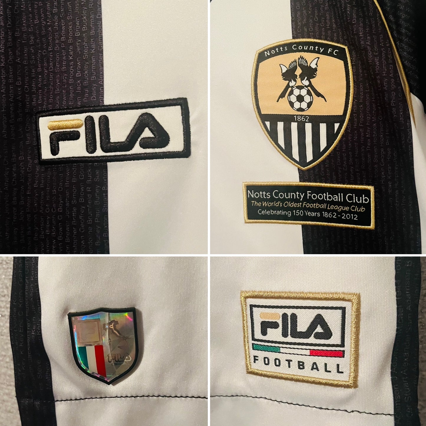 Notts County home football shirt 2012/13 Bishop Medium