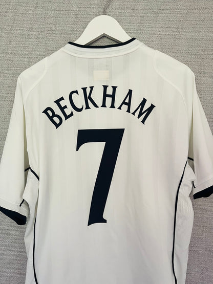 England home football shirt 2001/03 Beckham Large