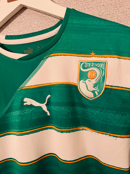 Ivory Coast away football shirt  W/C 2010 Drogba Medium