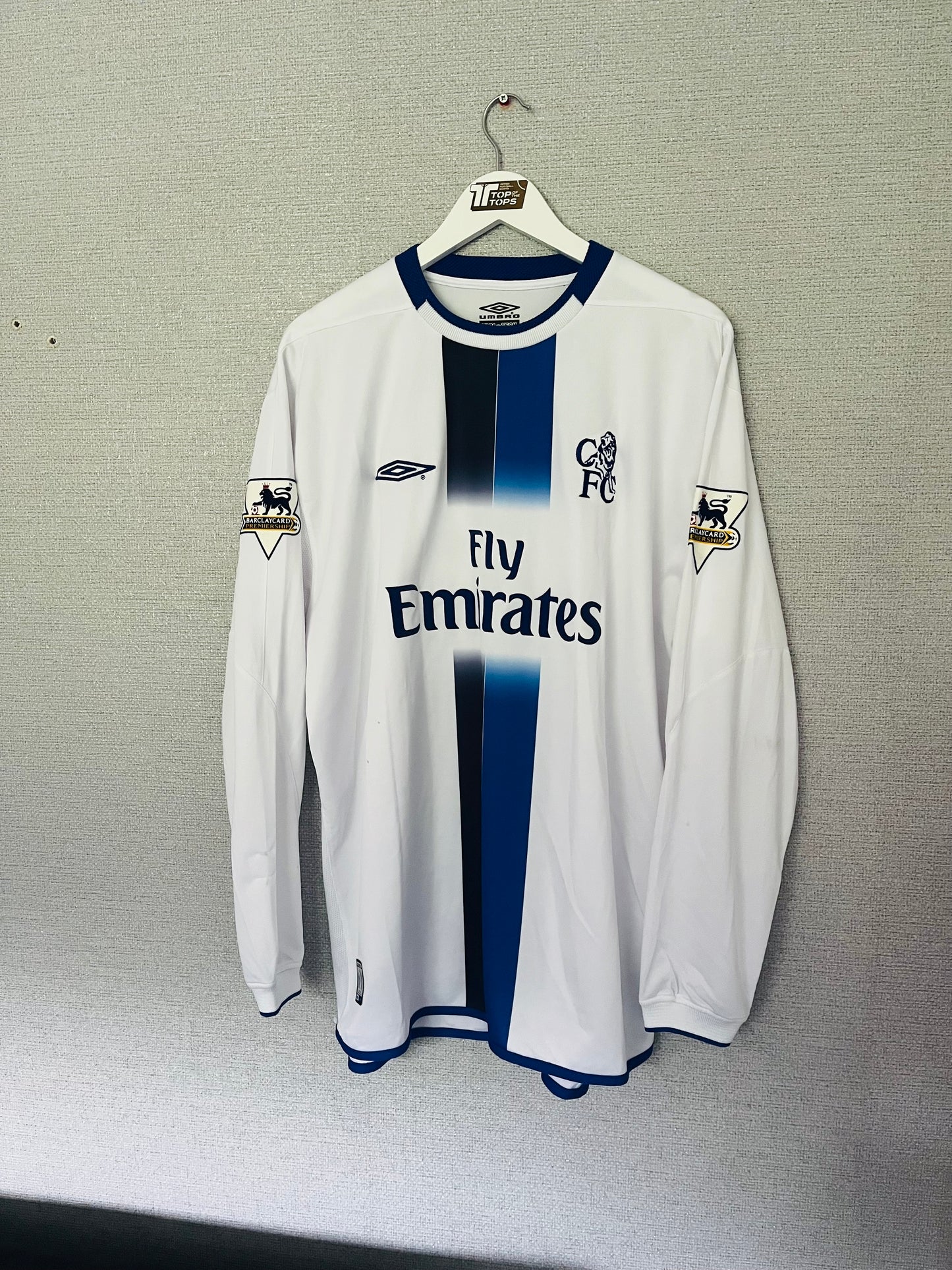 Chelsea away football shirt 2003/04 Mutu XL