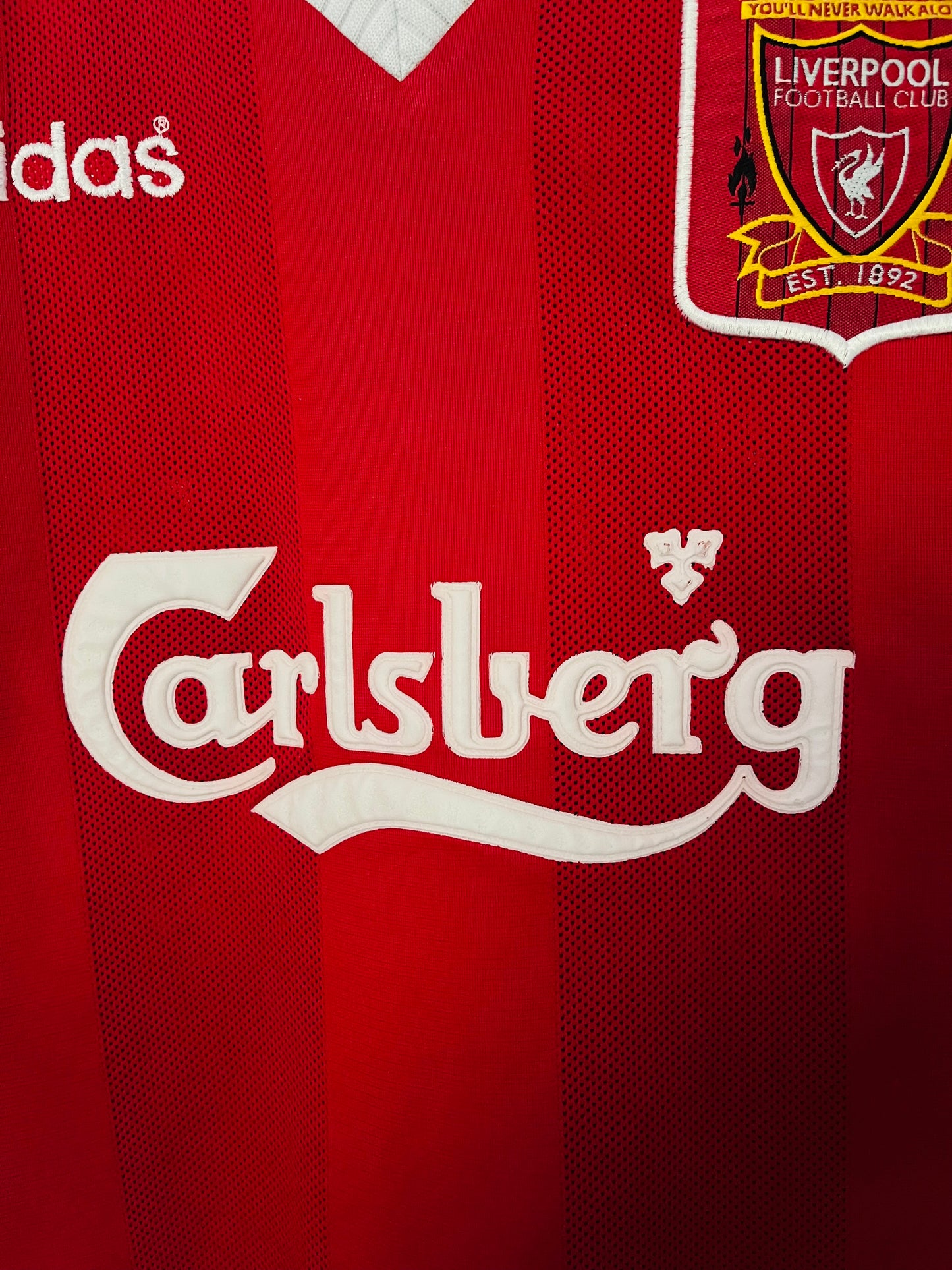 Liverpool home football shirt 1995/96 Fowler Medium