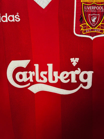 Liverpool home football shirt 1995/96 Fowler Medium