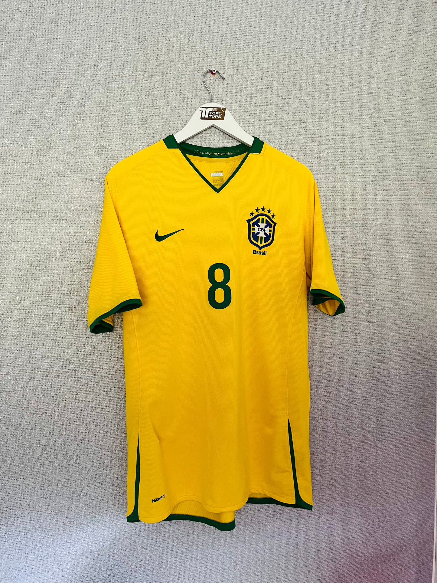 Brazil home football shirt 2008/10 Kaka XL