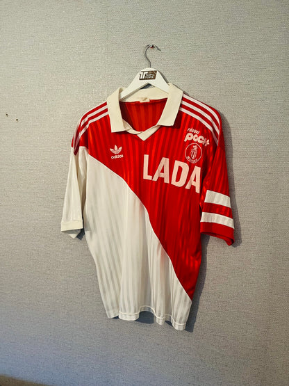 Monaco home football shirt 1990/91 Large