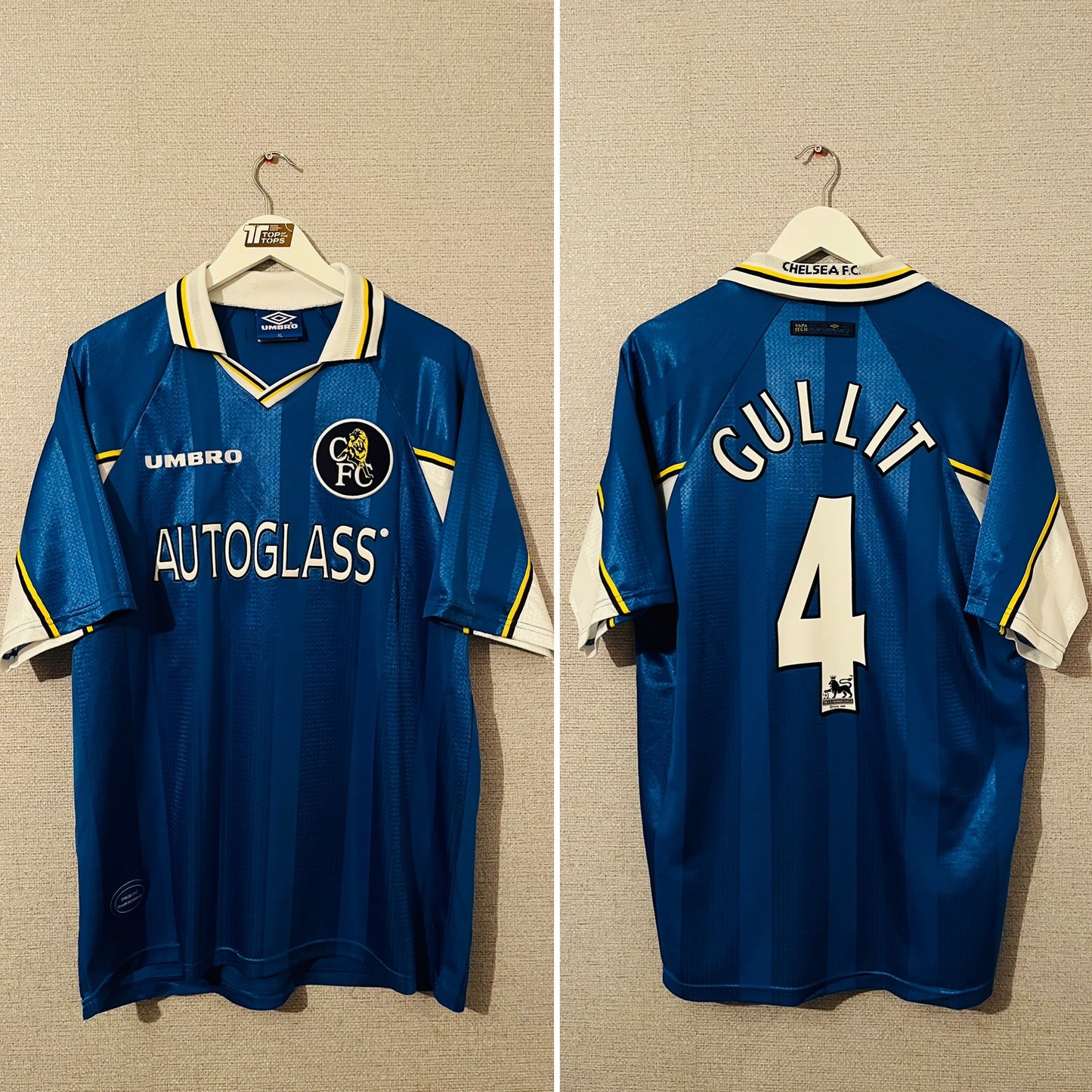 Chelsea home football shirt 1997/99 Gullit XL