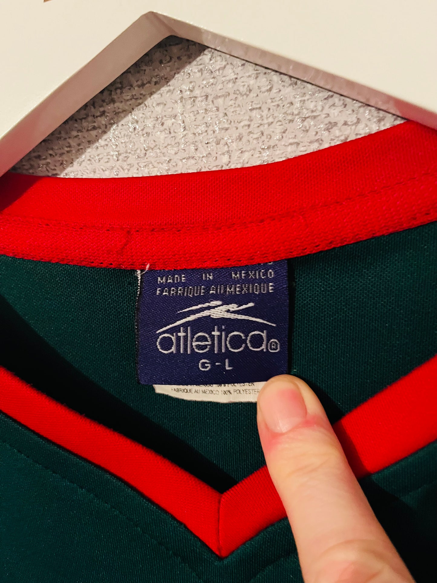 Mexico home football shirt 2001/02 Blanco Large