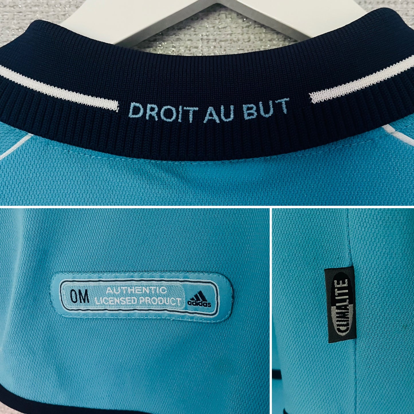 Marseille away football shirt 2000/01 Weah Large