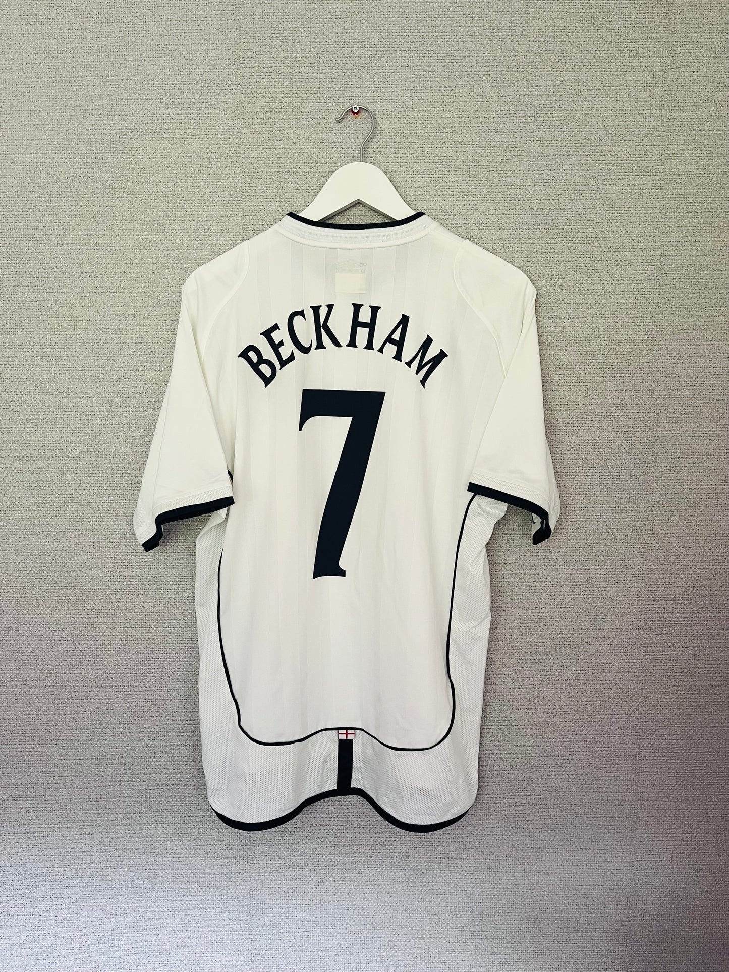 England home football shirt 2001/03 Beckham Large
