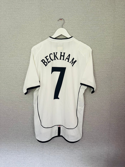 England home football shirt 2001/03 Beckham Large