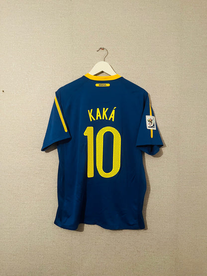 Brazil away football shirt W/C 2010 Kaka Medium