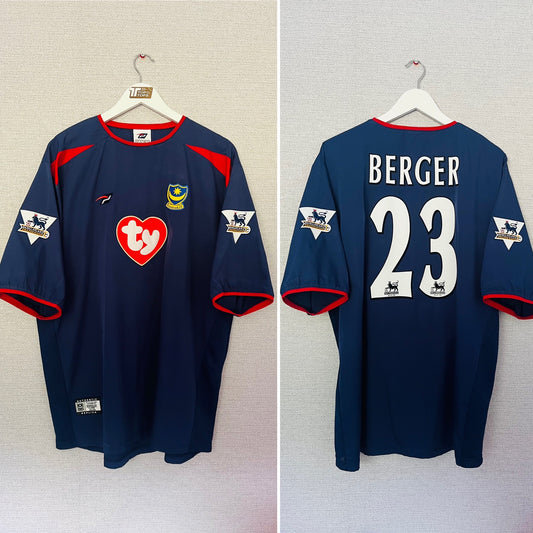 Portsmouth away football shirt 2003/05 Berger XL