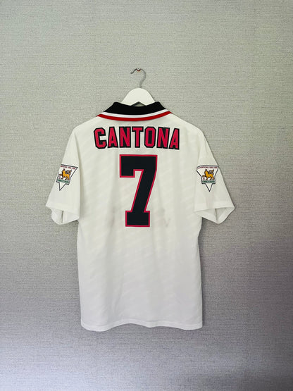 Manchester United away football shirt 1996/97 Cantona Medium