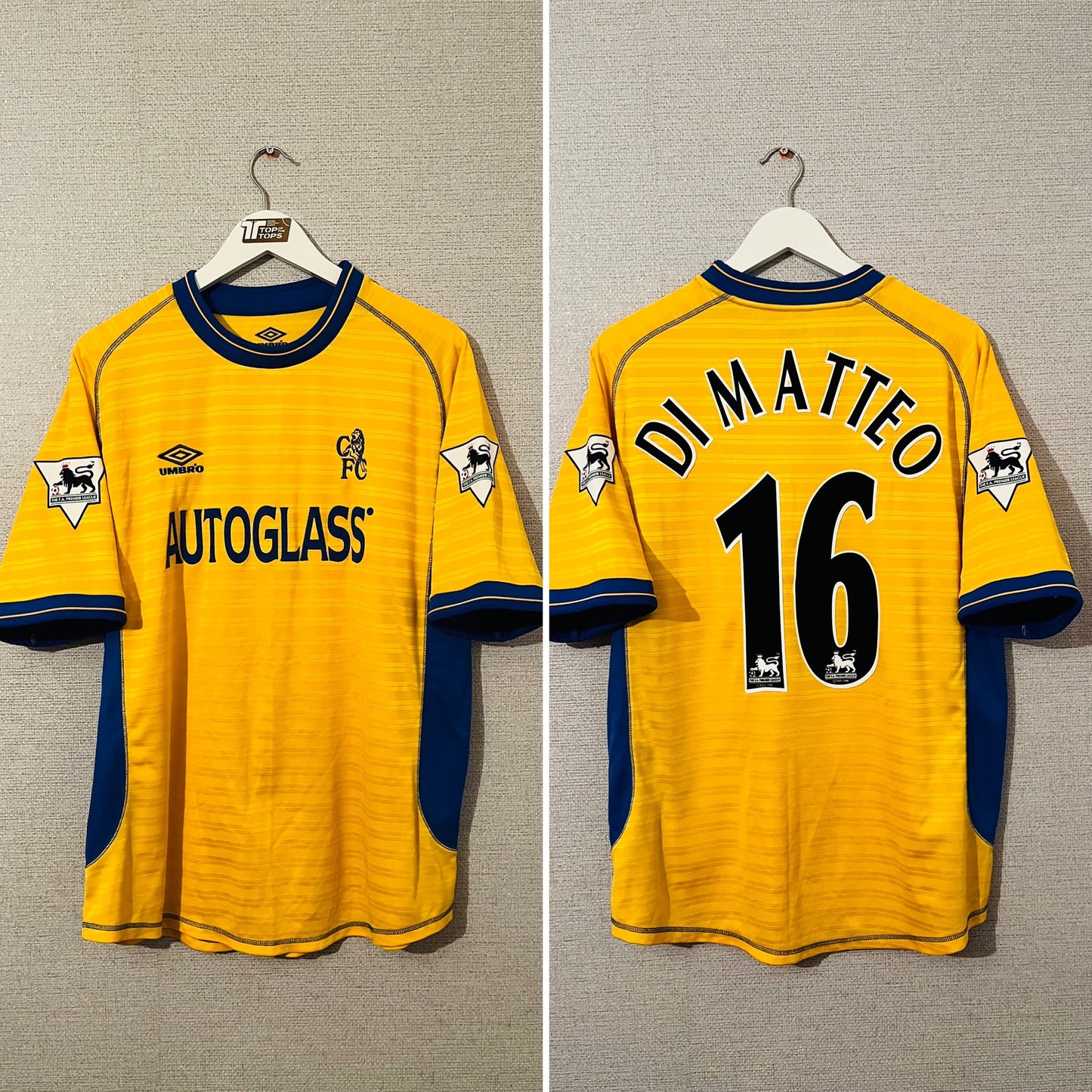 Chelsea away football shirt 2000/02 Di Matteo XL