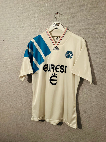 Olympique Marseille home football shirt 1992/93 Large