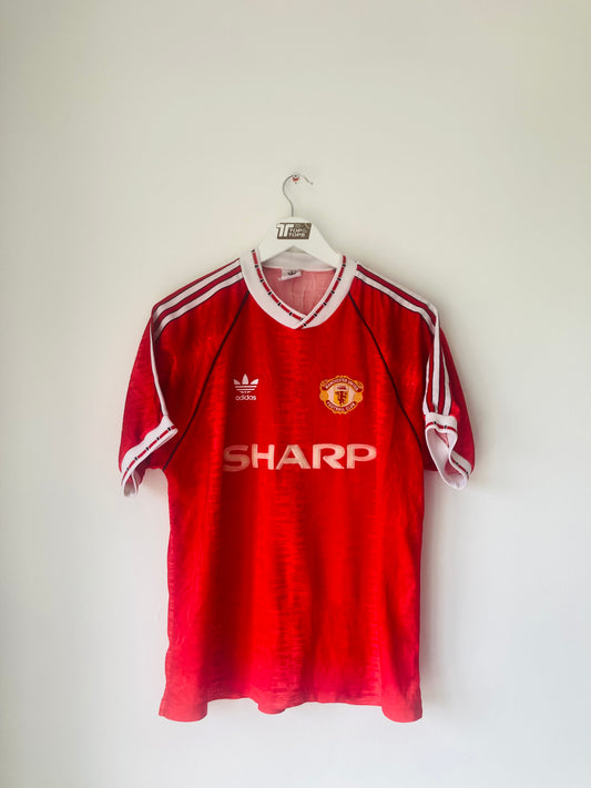 Manchester United home football shirt 1990/92 Large