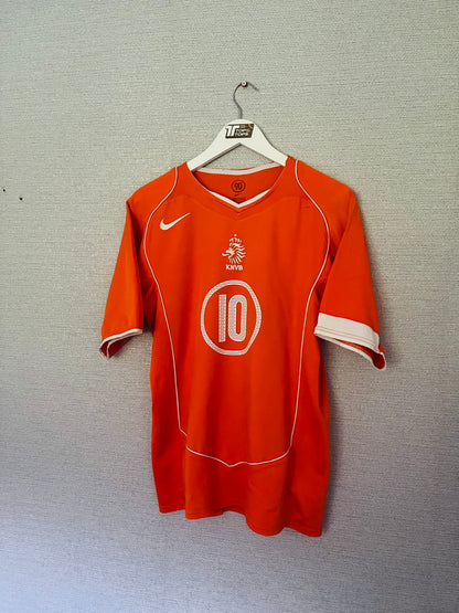 Holland Netherlands home football shirt 2004/06 Van Nistelrooy medium