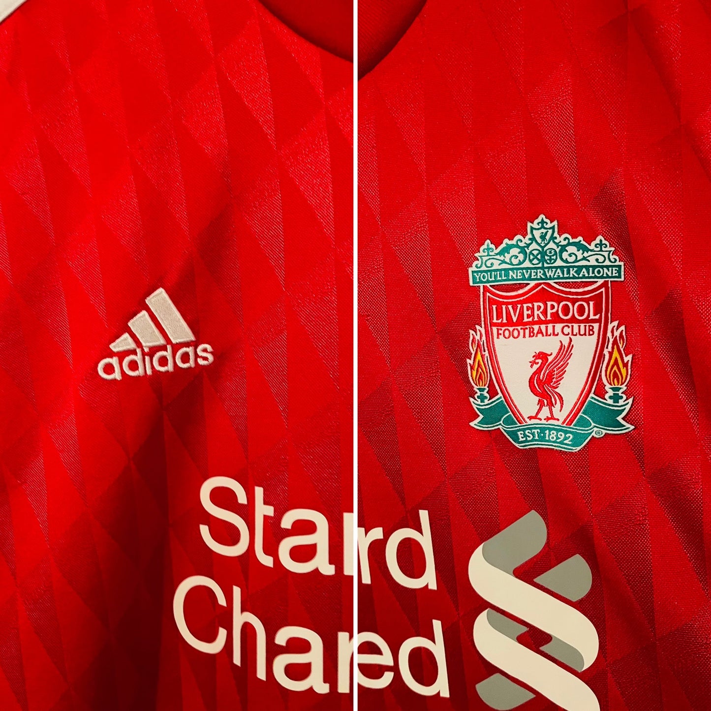 Liverpool home football shirt 2010/12 Gerrard XL