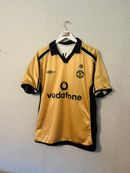 Manchester United away reversible football shirt 2001/02 Solskjaer Medium