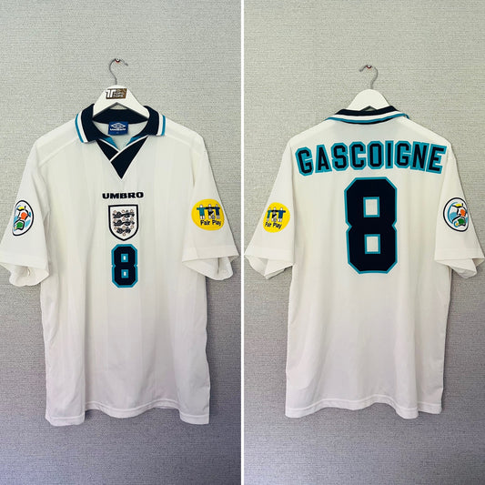 England home football shirt Euro 1996 Gazza XL