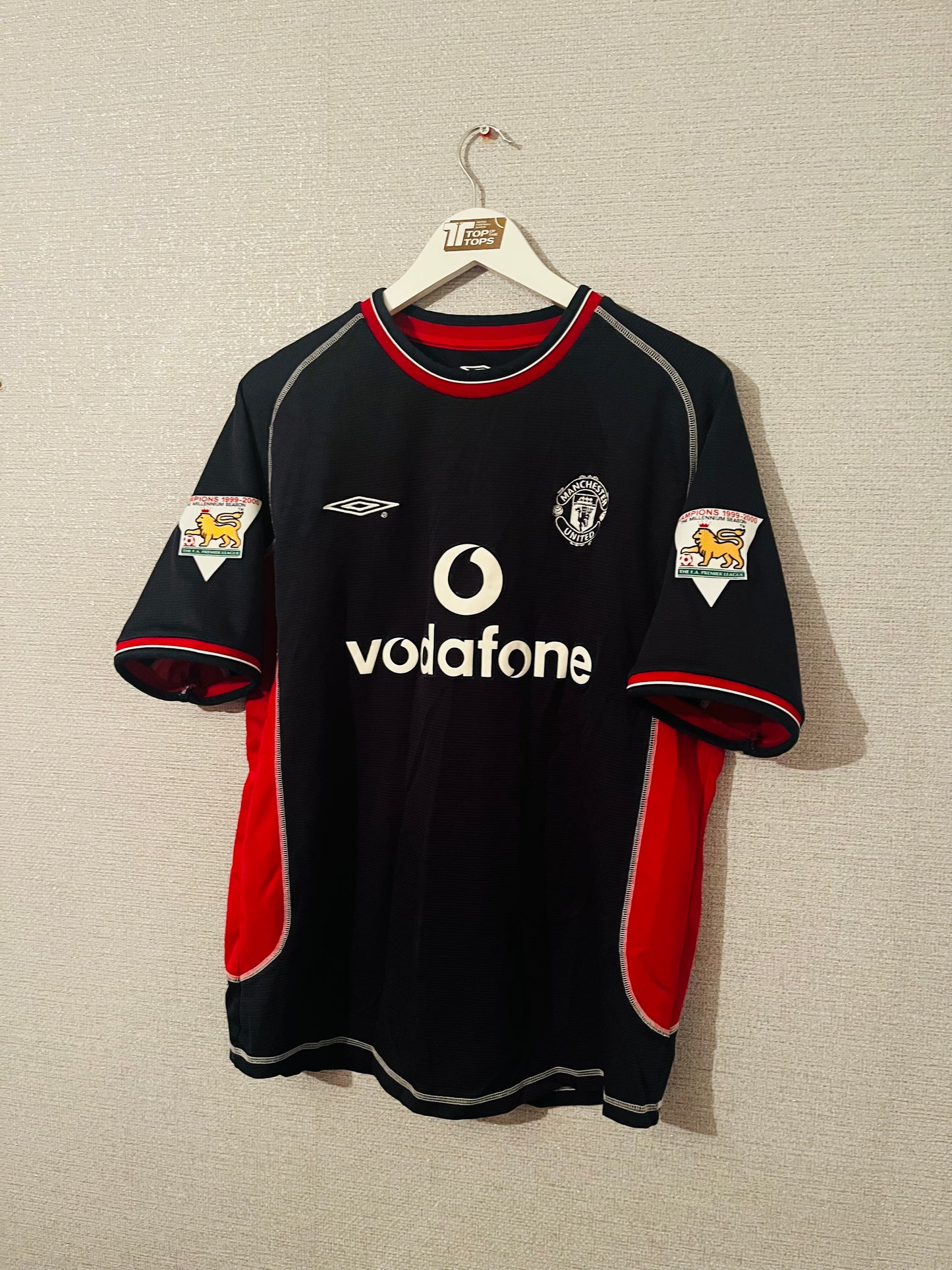 Manchester United away football shirt 2000/01 Keane Large
