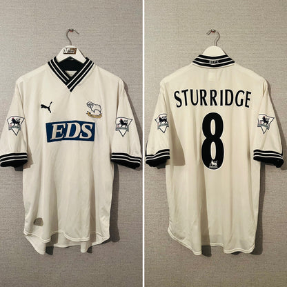 Derby County home football shirt 1999/2001 Sturridge XL