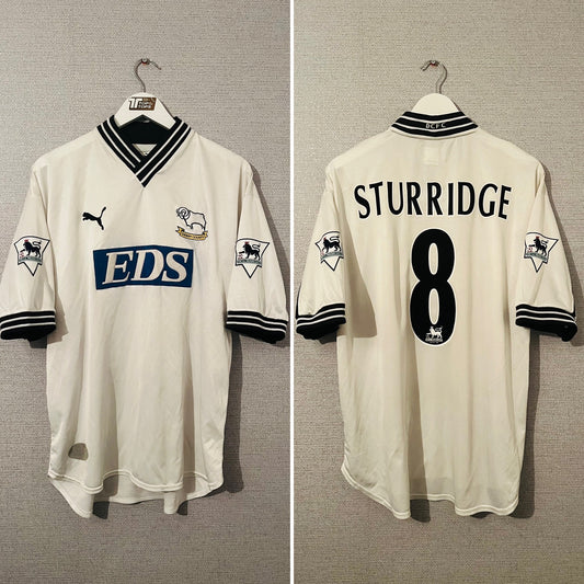 Derby County home football shirt 1999/2001 Sturridge XL