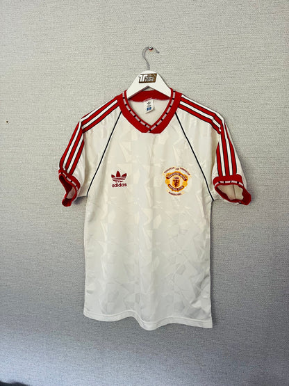 Manchester United away football shirt 1990/91 Medium