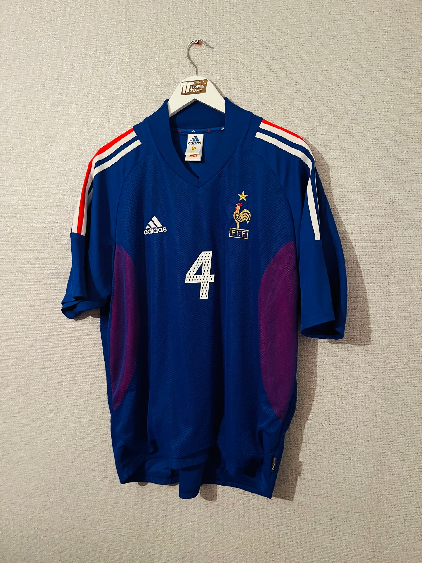 France home football shirt 2002/04 Vieira XL