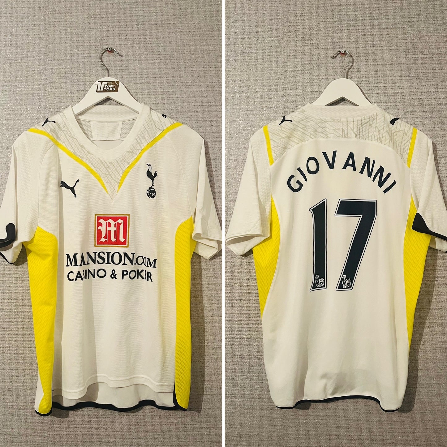 Tottenham Hotspur home football shirt 2009/10 Dos Santos Medium