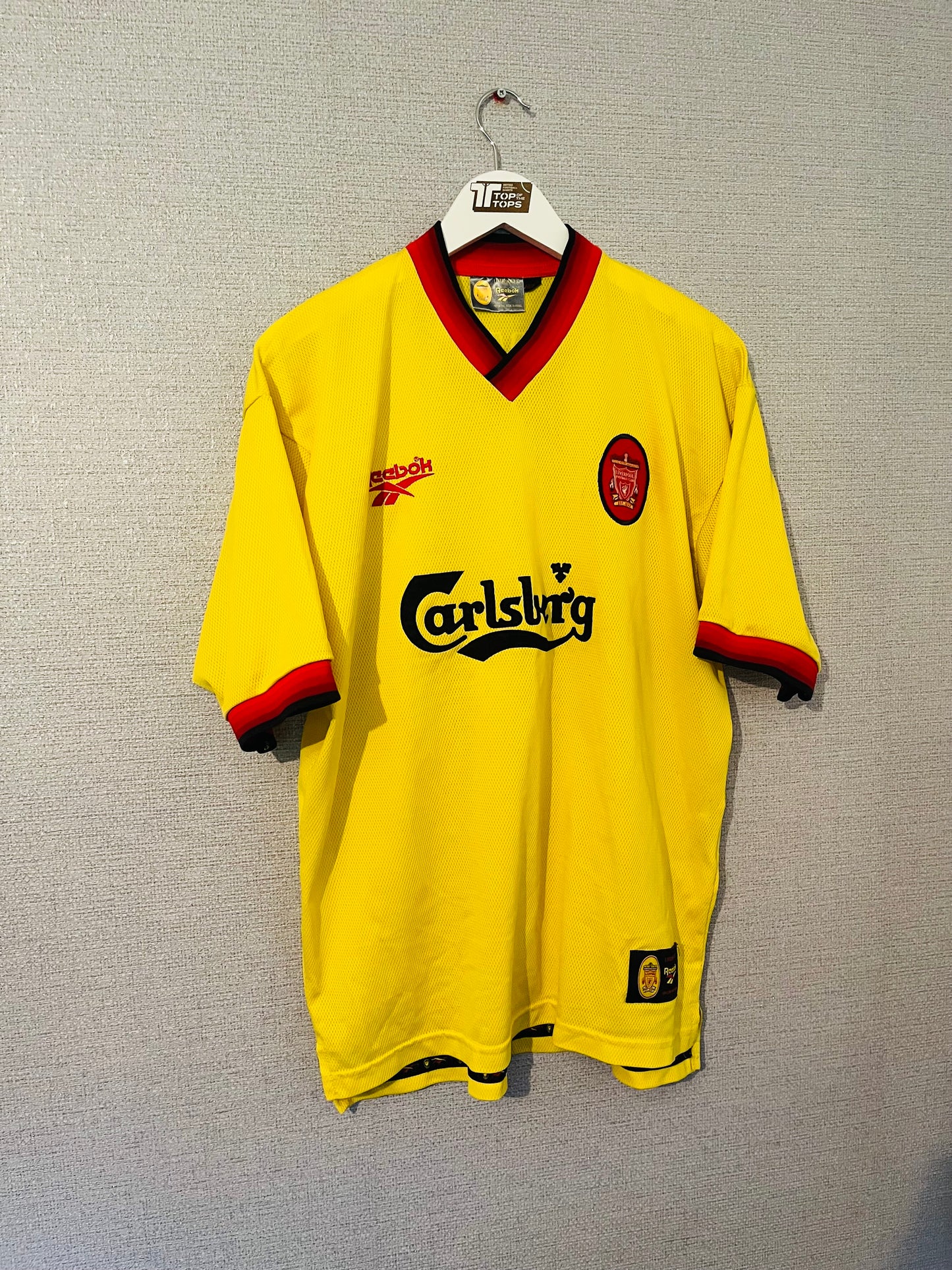 Liverpool away football shirt 1997/99 Fowler Large