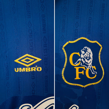 Chelsea home football shirt 1995/97 Vialli Medium