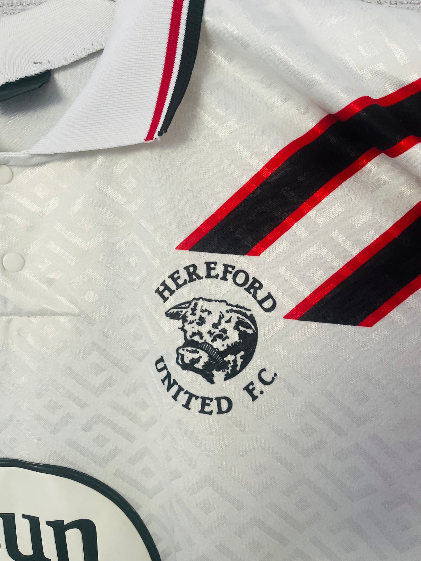 Hereford United home football shirt 1991/92 Medium