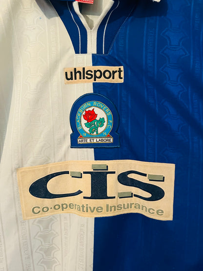 Blackburn Rovers home football shirt 1998/2000 Gallacher 3XL