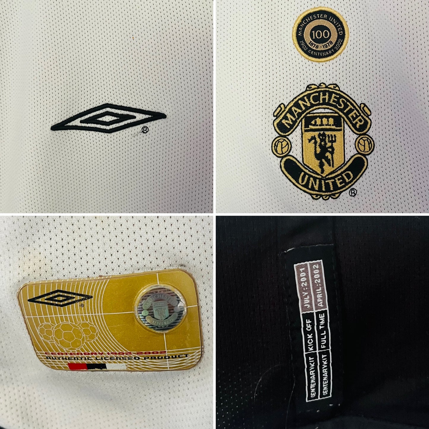 Manchester United away reversible football shirt
2001/02 Beckham Large