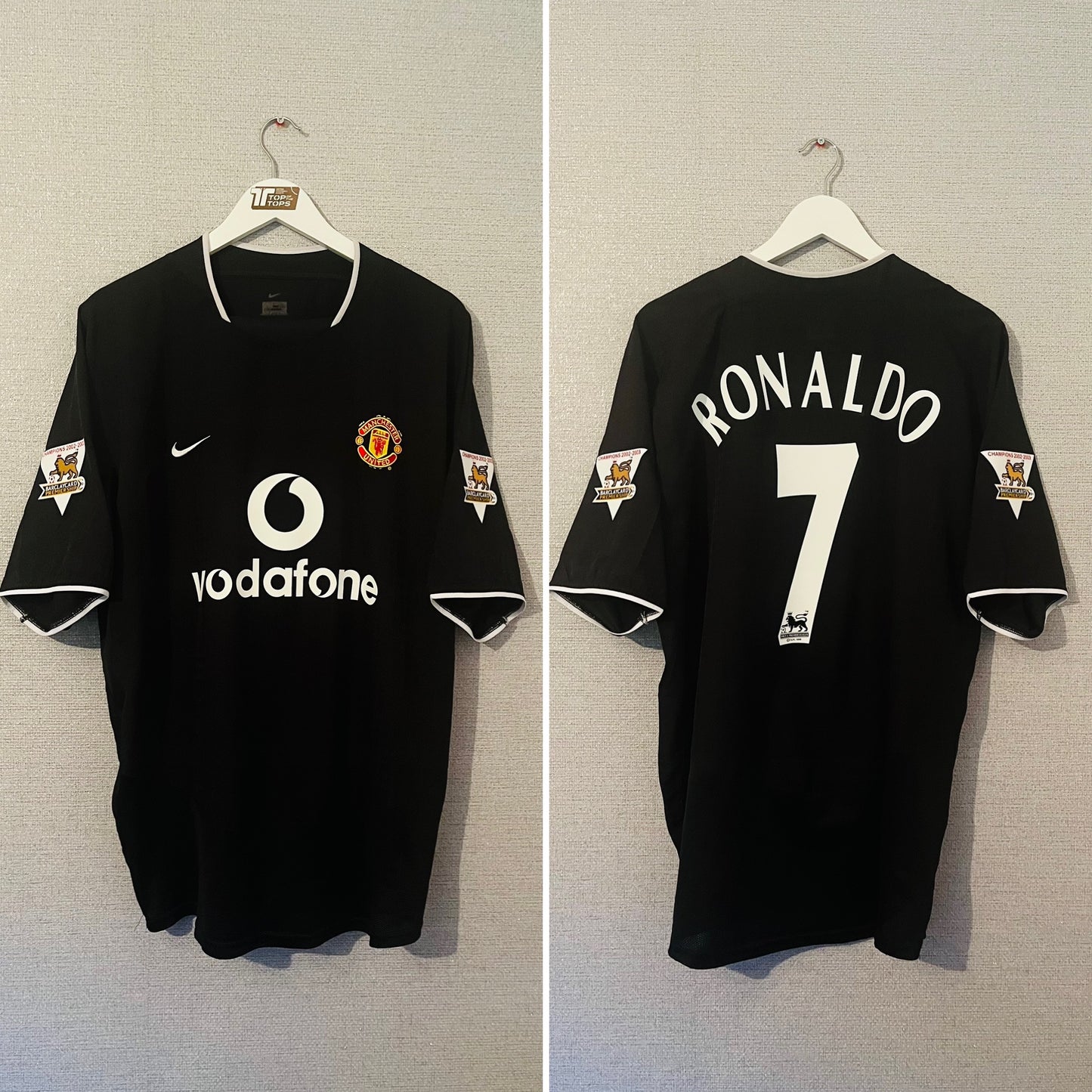 Manchester United away football shirt 2003/04 CR7 XL